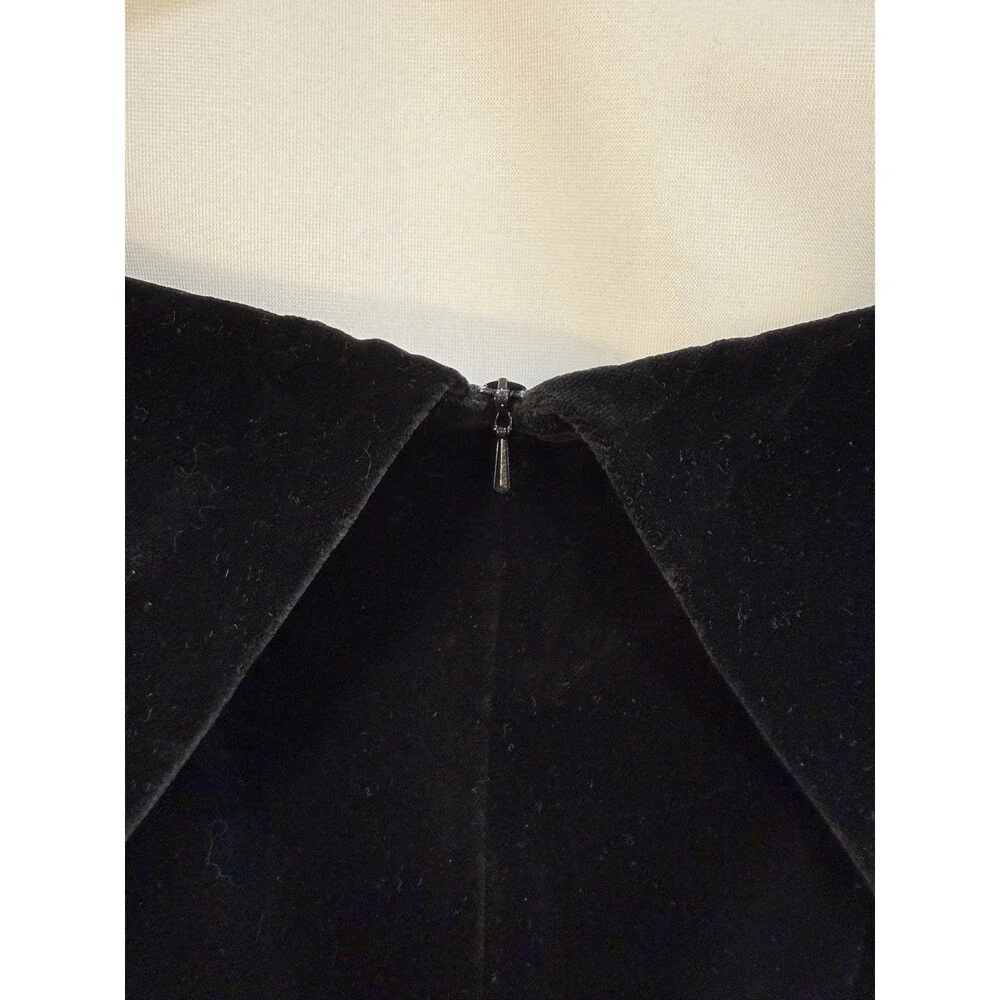 Vintage 80's Laura Ashley Velvet Dress sz 8  Cocktail  Party elegant made in UK - Picture 8 of 10